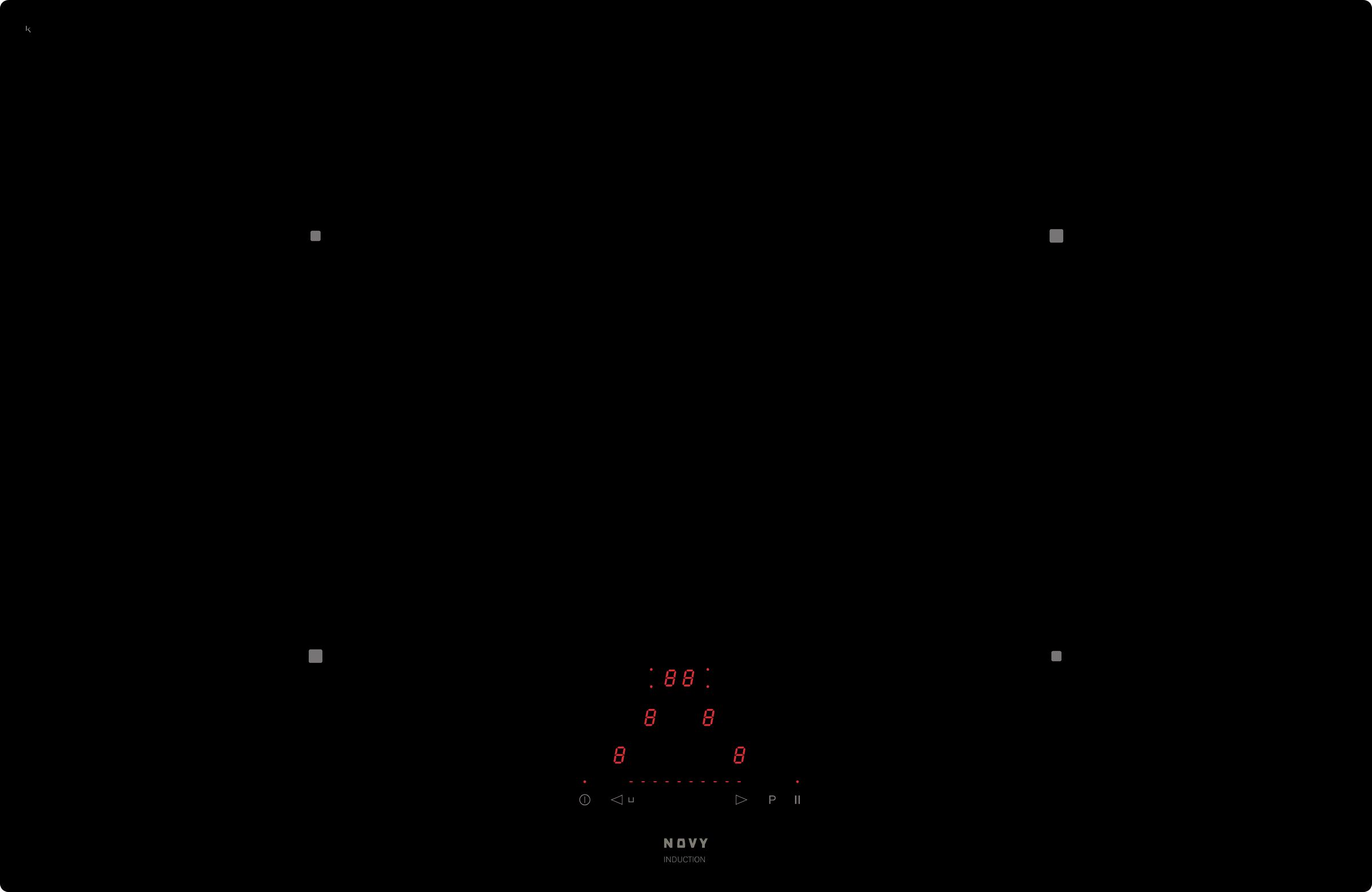 1755 Induction Novy Comfort 78 cm